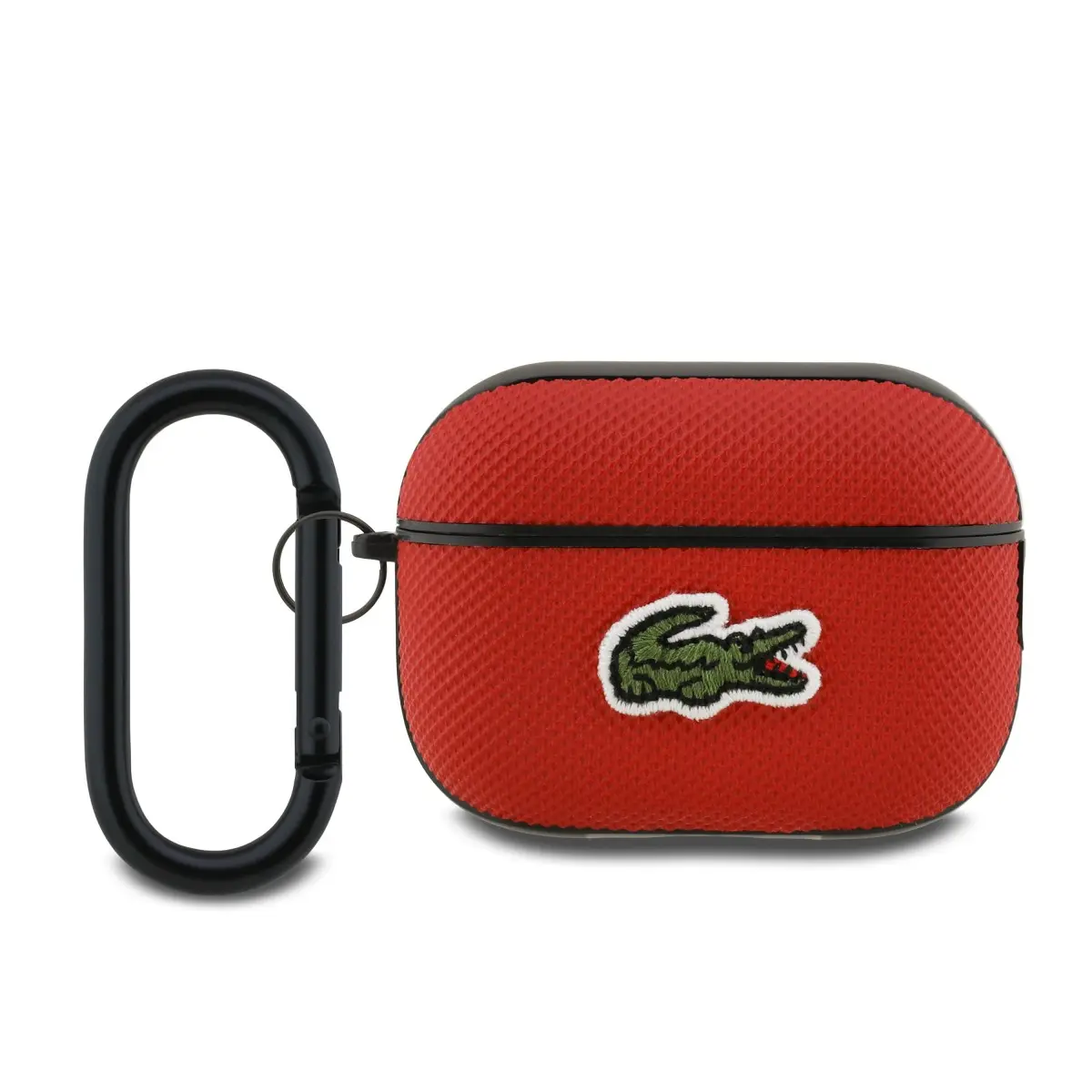 Lacoste Petit Pique Croc Logo Patch pouzdro AirPods Pro 2 červené