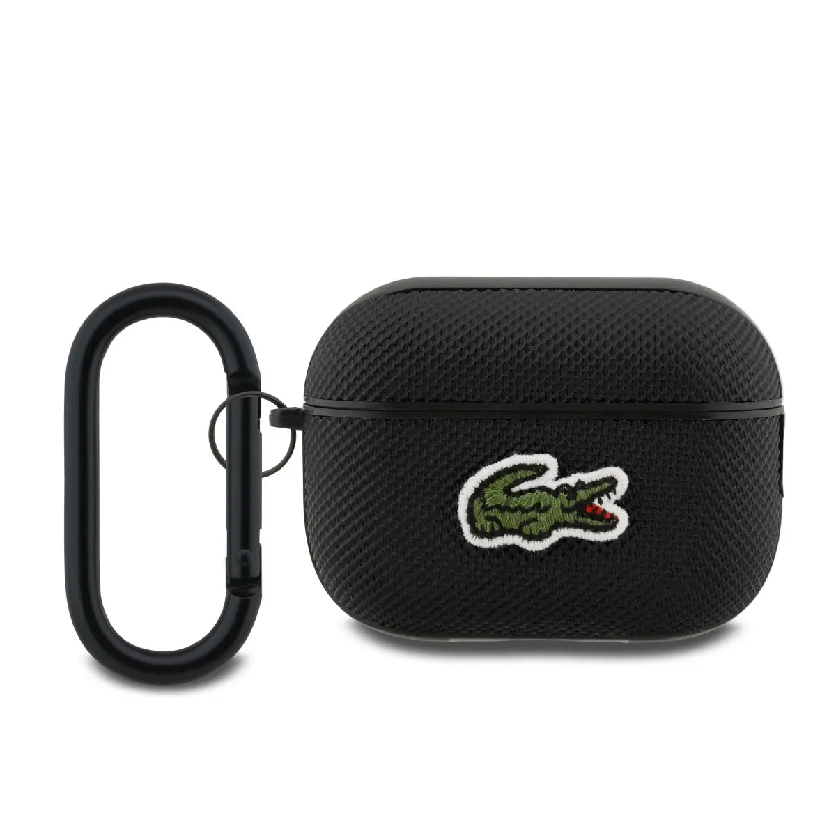 Pouzdro Lacoste Petit Pique Croc Logo Patch pro AirPods Pro 2 Black