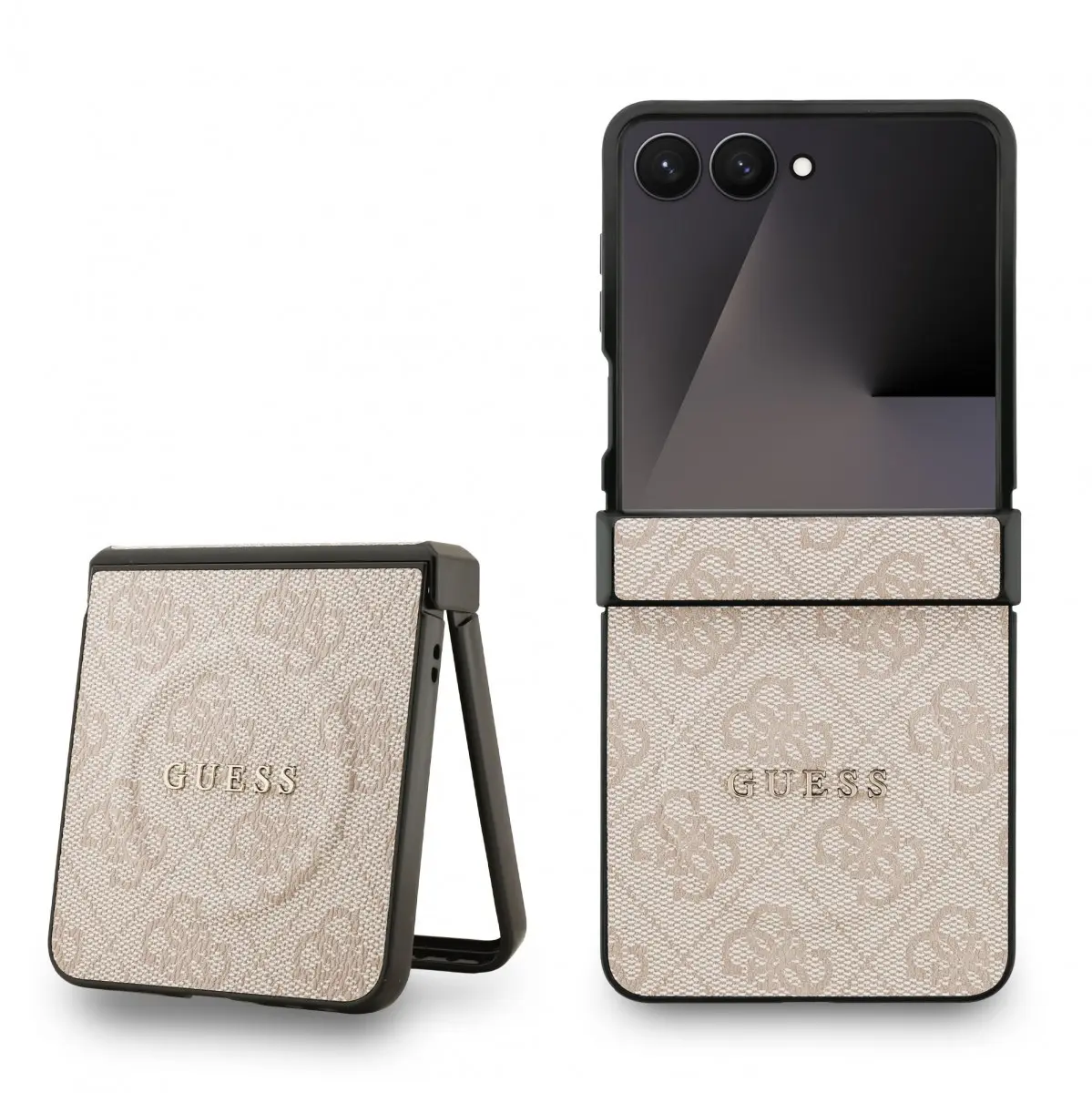 Guess PU Leather 4G Colored Ring Magnetic Zadní Kryt pro Samsung Galaxy Z Flip 7 Pink GUHMZF7P4MSEGCP