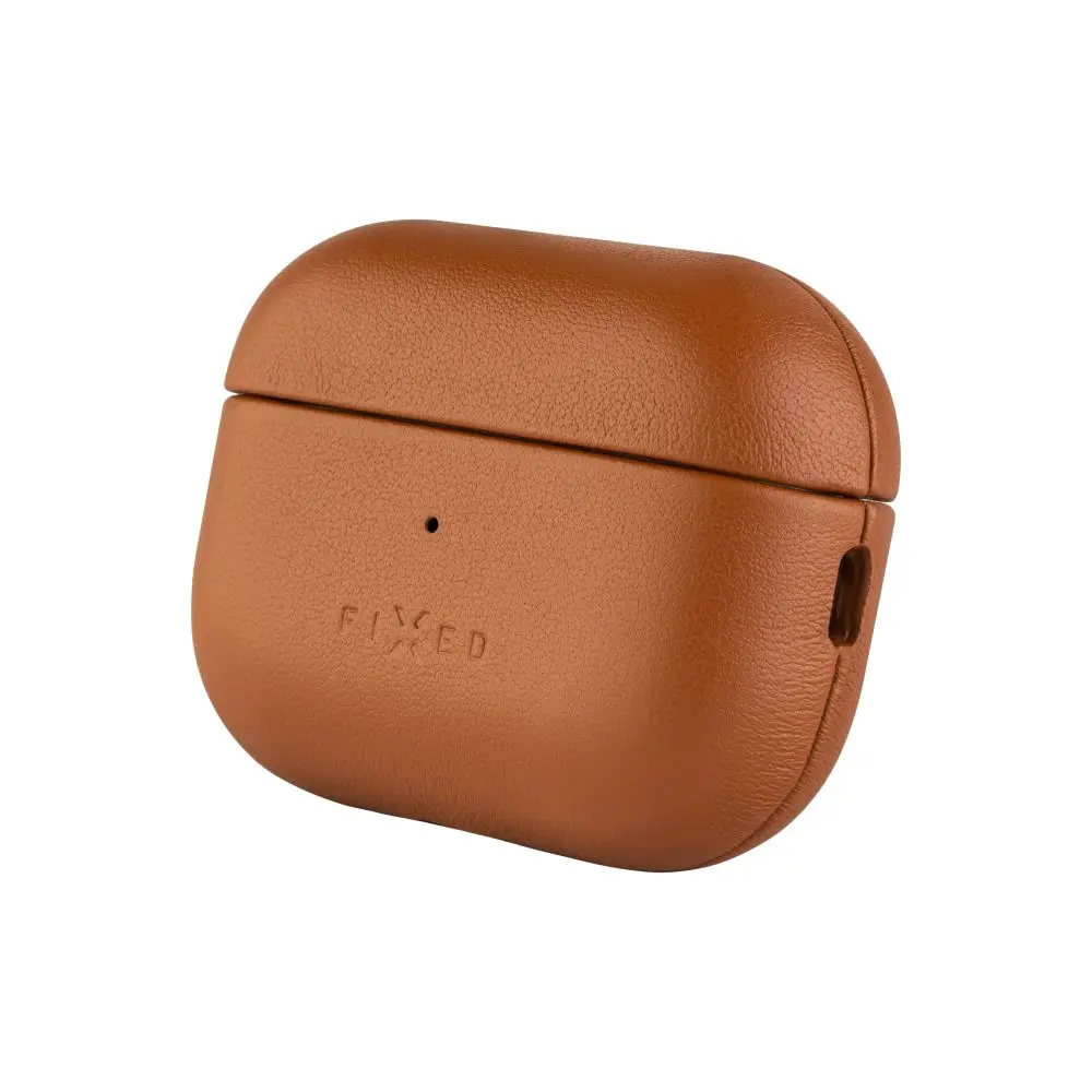 FIXED PodsLeather kožené pouzdro s MagSafe pro Apple AirPods Pro 2 hnědé