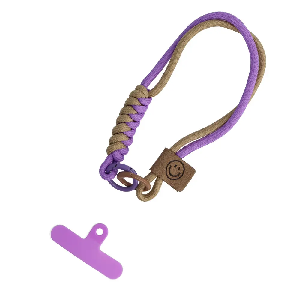 Šňůrka na mobil FZ-14 purple-beige