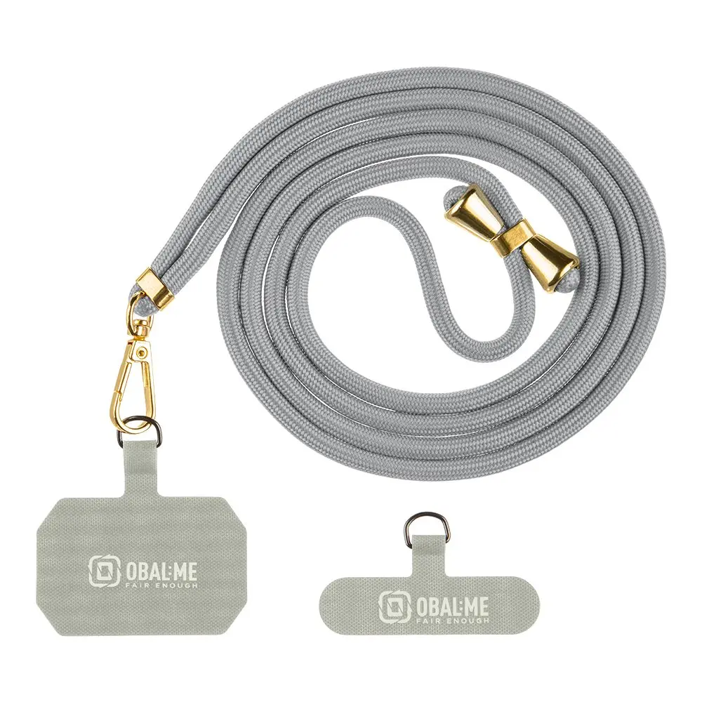 Popruh OBAL:ME NeckTag Allure na Telefon Light grey