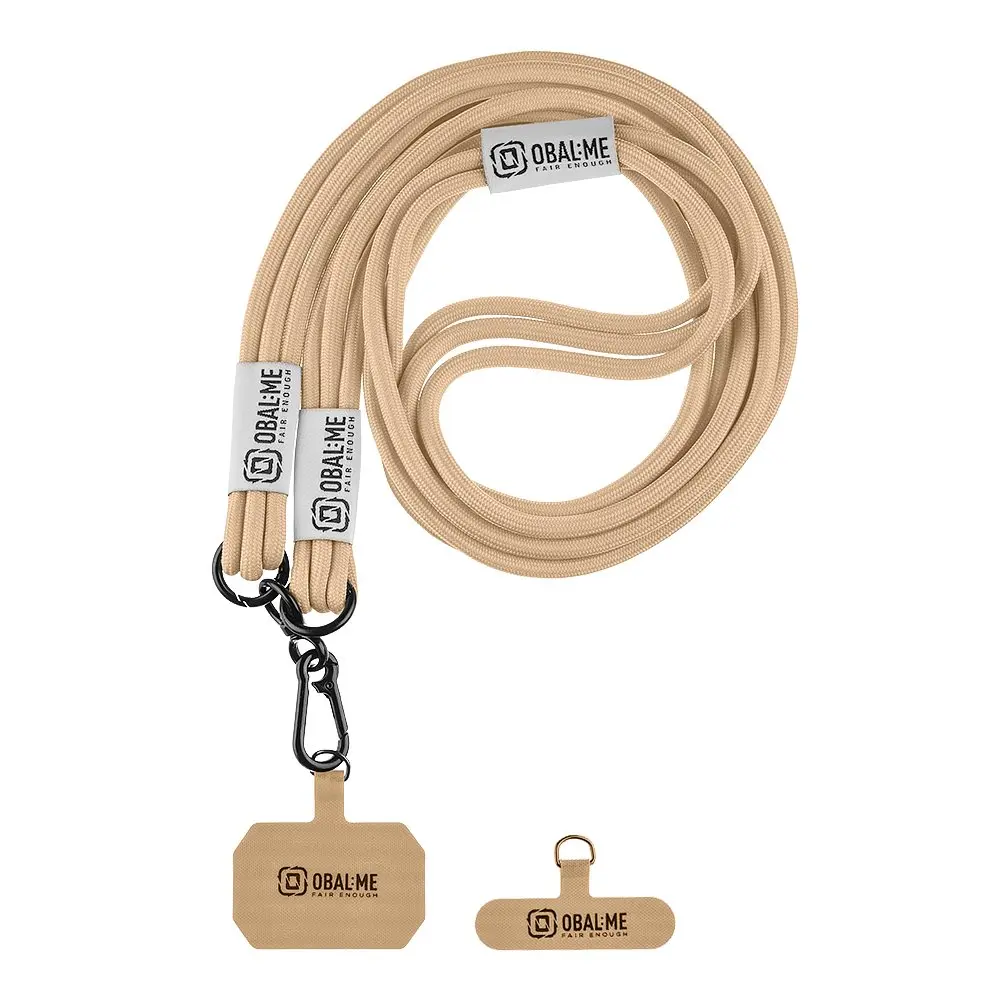 Popruh OBAL:ME NeckTag Trio na Telefon Khaki