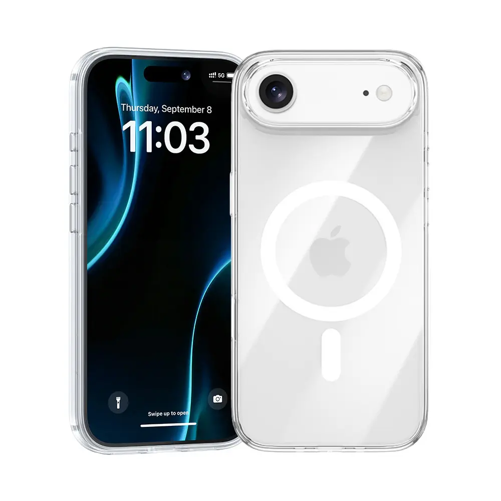 Zadní kryt Benks Magnetic Crystal pro iPhone Air transparentní (tlačítko pro ovládání fotoaparátu)