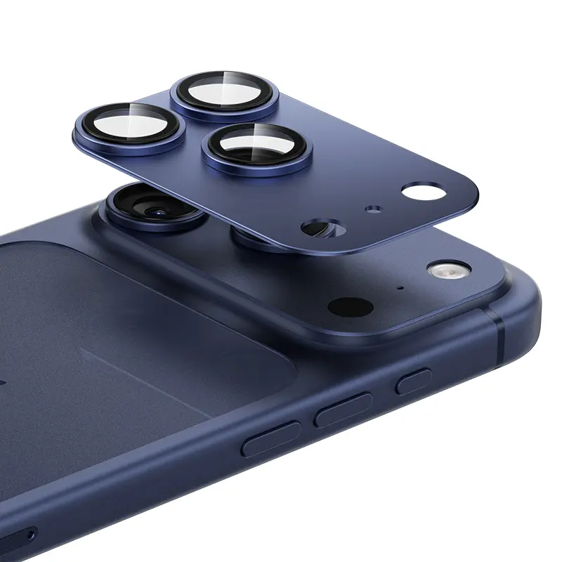 Ochranné sklo Benks Glass Warrior Metal Integrated Lens Protector (C070) pro iPhone 17 Pro Max modré