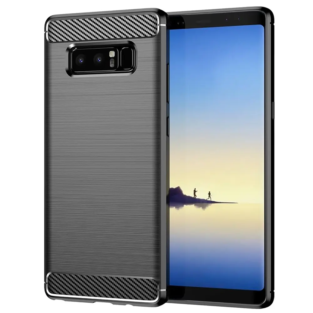 Techsuit Karbon Silikon Samsung Galaxy Note 8 Černý