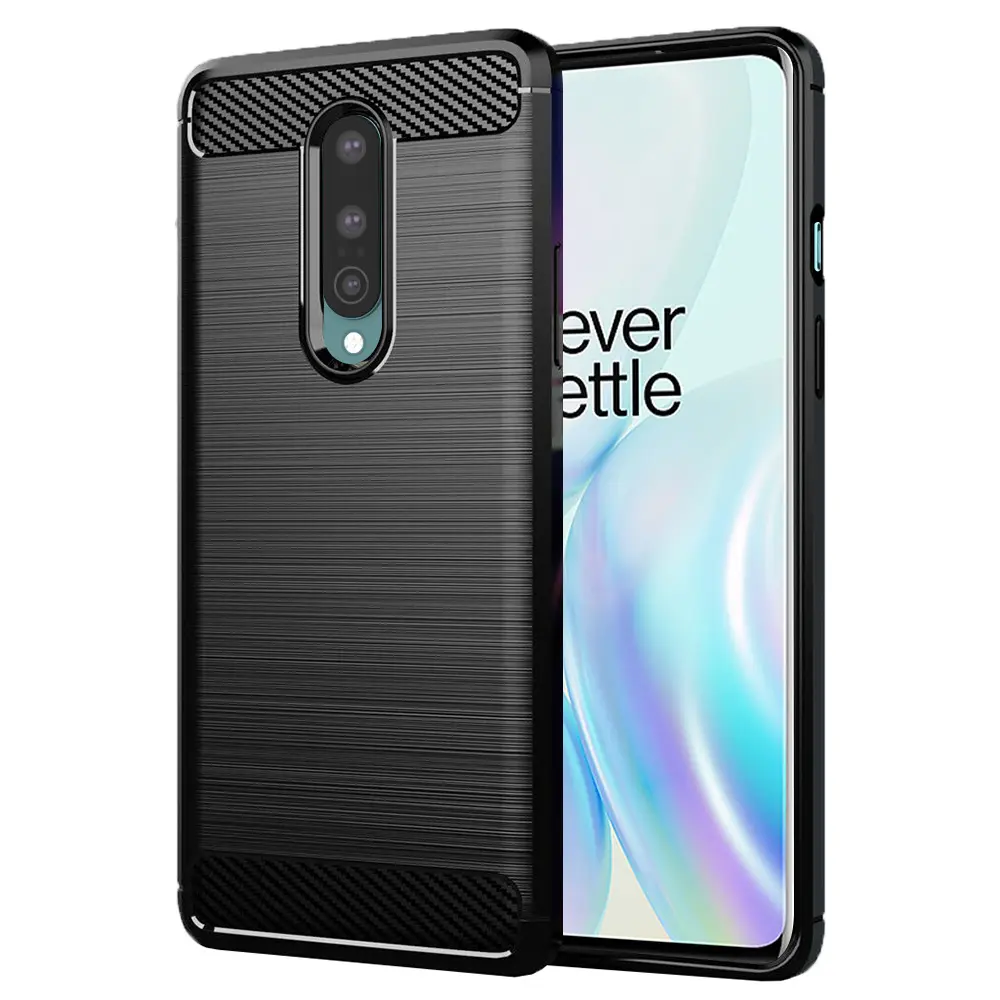 Techsuit Karbon Silikon OnePlus 8 Černý