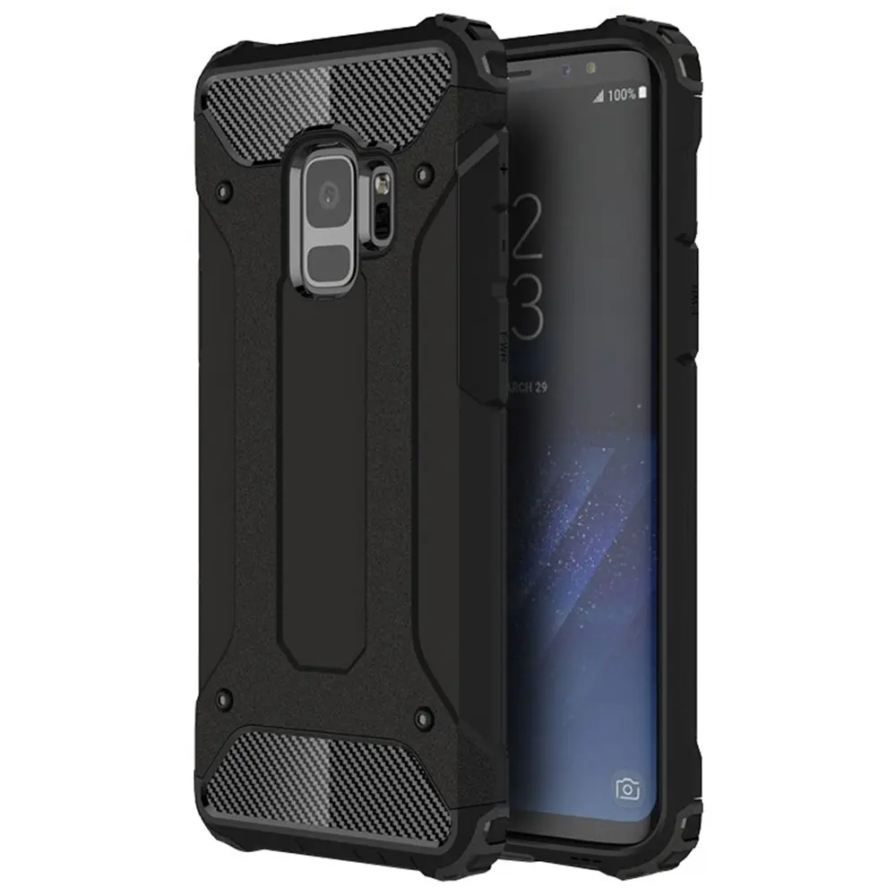 Techsuit Hybridní pouzdro Samsung Galaxy S9 Černá