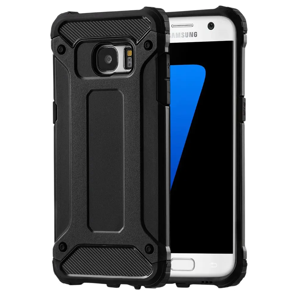 Techsuit Hybridní pouzdro Samsung Galaxy S7 Edge Černá
