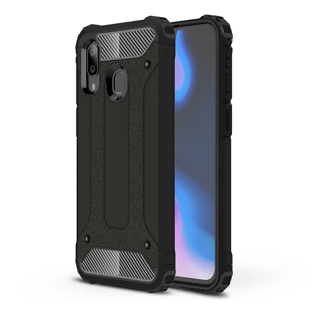 Techsuit Hybridní Ochrana Samsung Galaxy A40 Černá