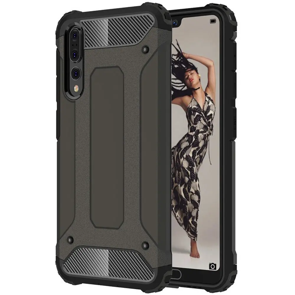 Techsuit Hybridní Ochrana Huawei P20 Pro Černá