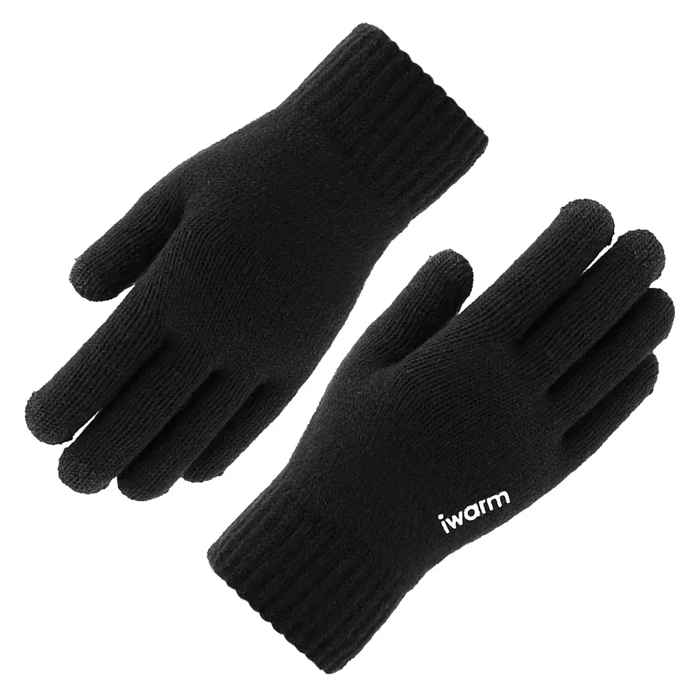 iWarm Dotykové rukavice ST0005 Samet Akryl Černé