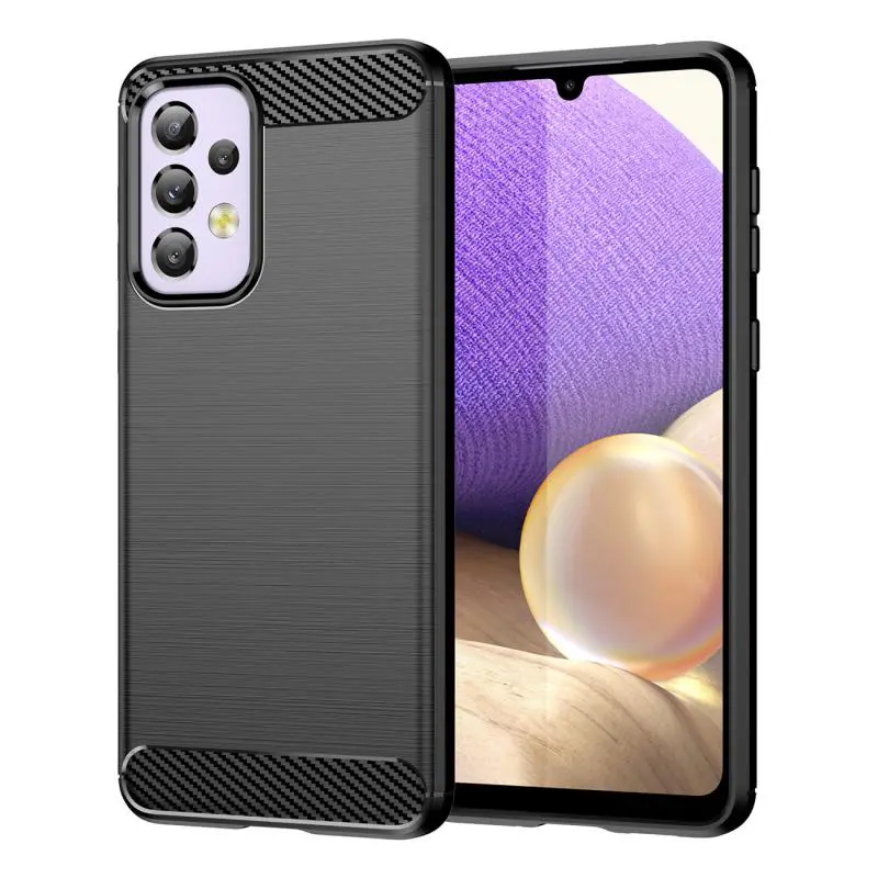 Techsuit Karbon Silikon Samsung Galaxy A32 5G Černá