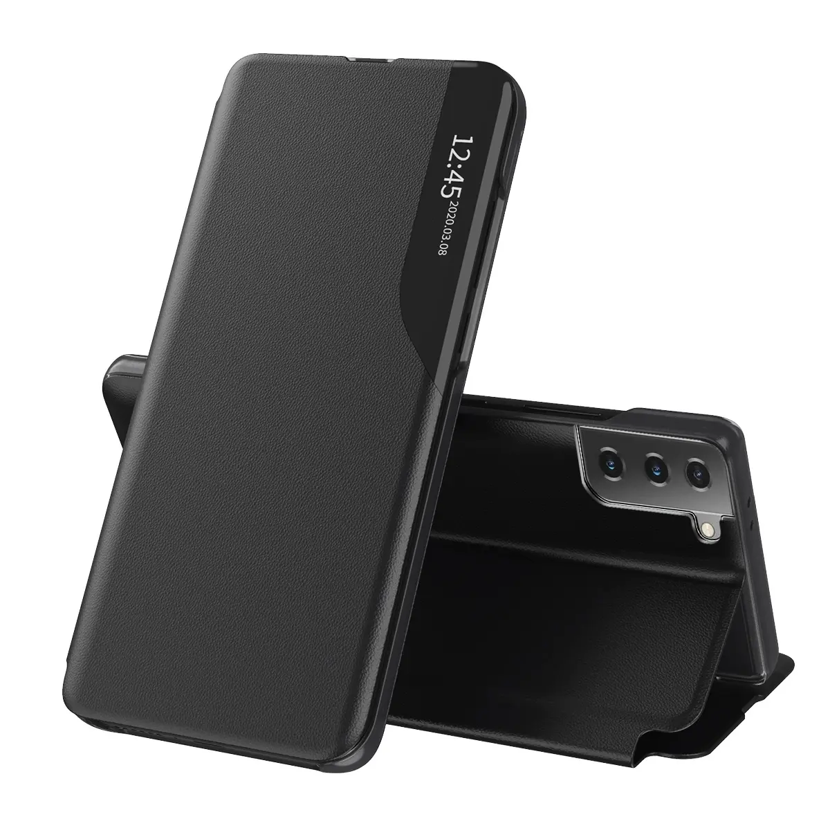 Pouzdro Techsuit eFold Series Samsung Galaxy S21 Plus Černá