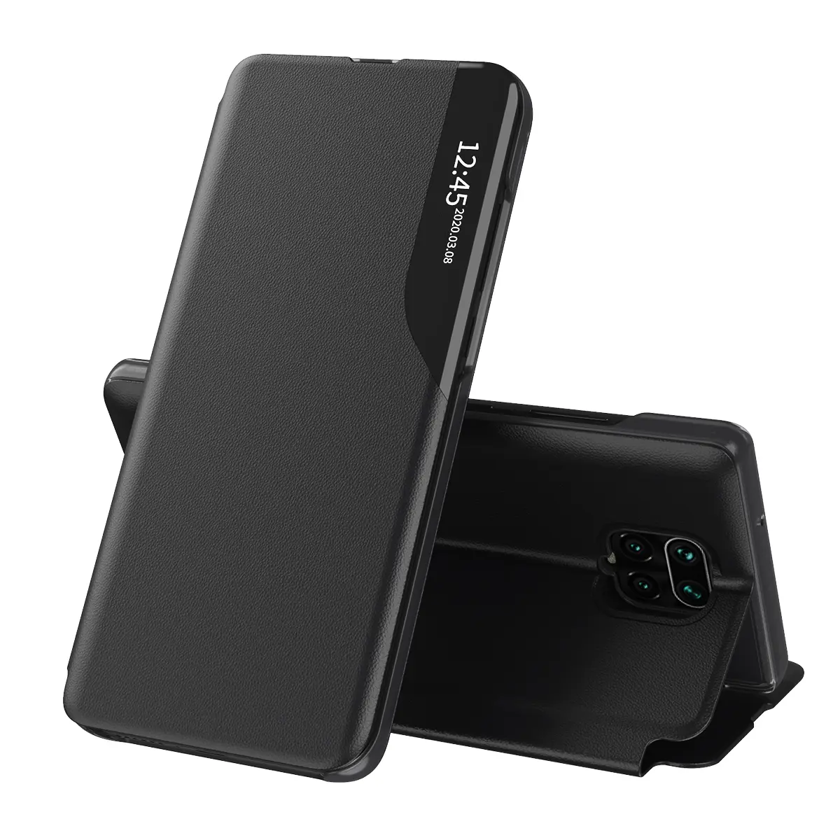Techsuit eFold Series pro Xiaomi Redmi Note 9S Pro Max Černá