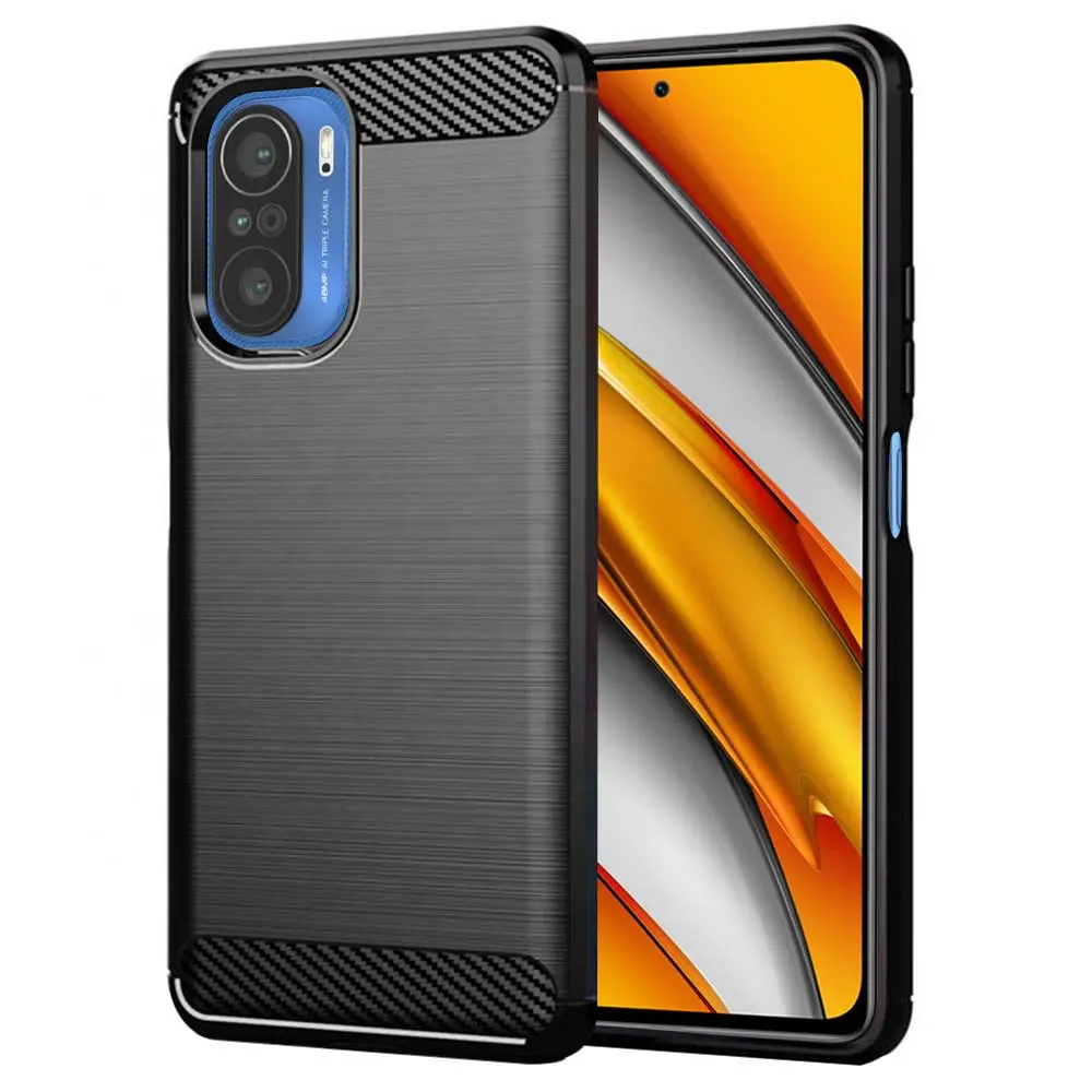 Techsuit Karbon Silikon Xiaomi Mi 11i Poco F3 Černý