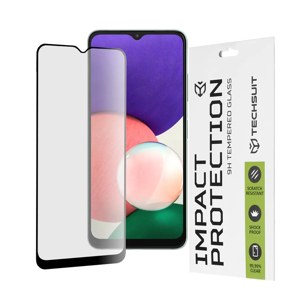 Techsuit 111D Celoplošné sklo Samsung Galaxy A22 5G Black