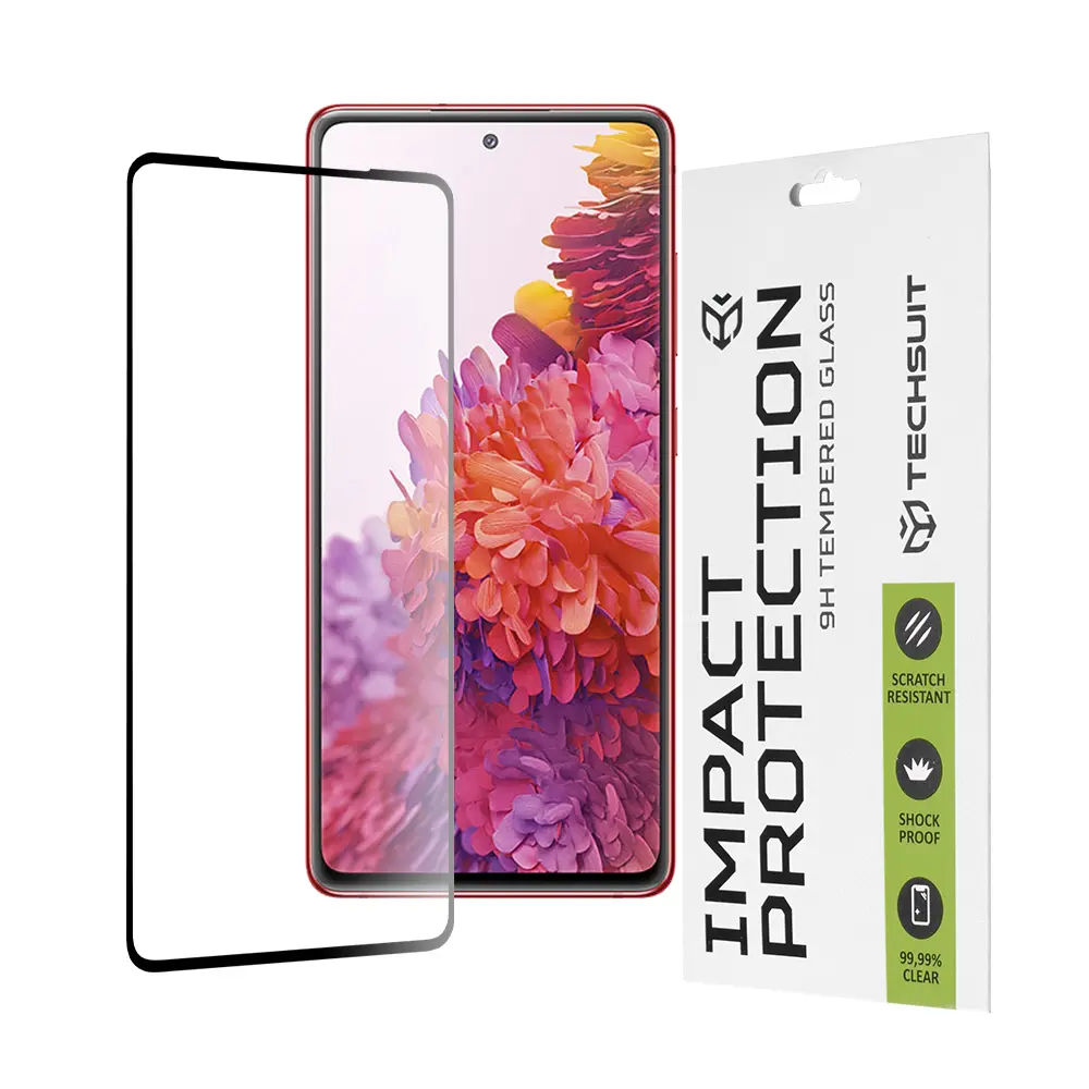 Techsuit 111D Celoplošné sklo Samsung Galaxy S20 FE 4G 5G Černé