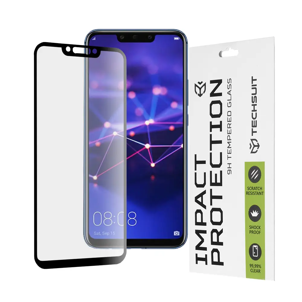 Techsuit 111D Ochranné sklo Huawei Mate 20 Lite Nova 3 Černé