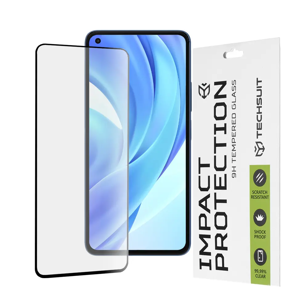 Techsuit 111D Sklo Xiaomi Mi 11 Lite 4G 5G 5G NE Černé