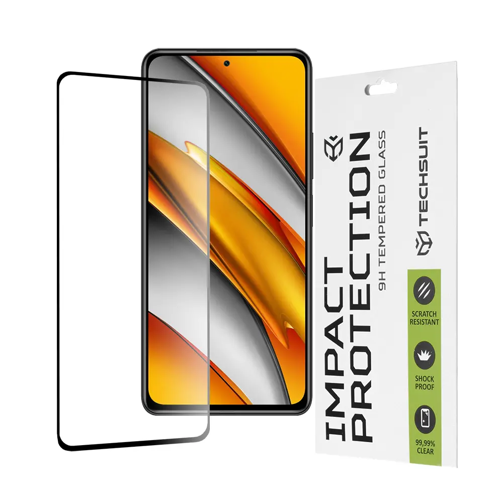 Techsuit 111D Celoplošné sklo Xiaomi Mi 11i Poco F3 Black