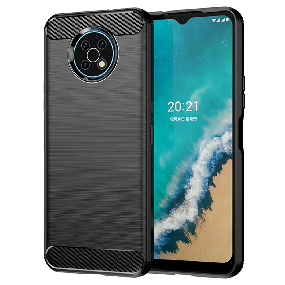 Techsuit Carbon Silicone Nokia G50 Černá
