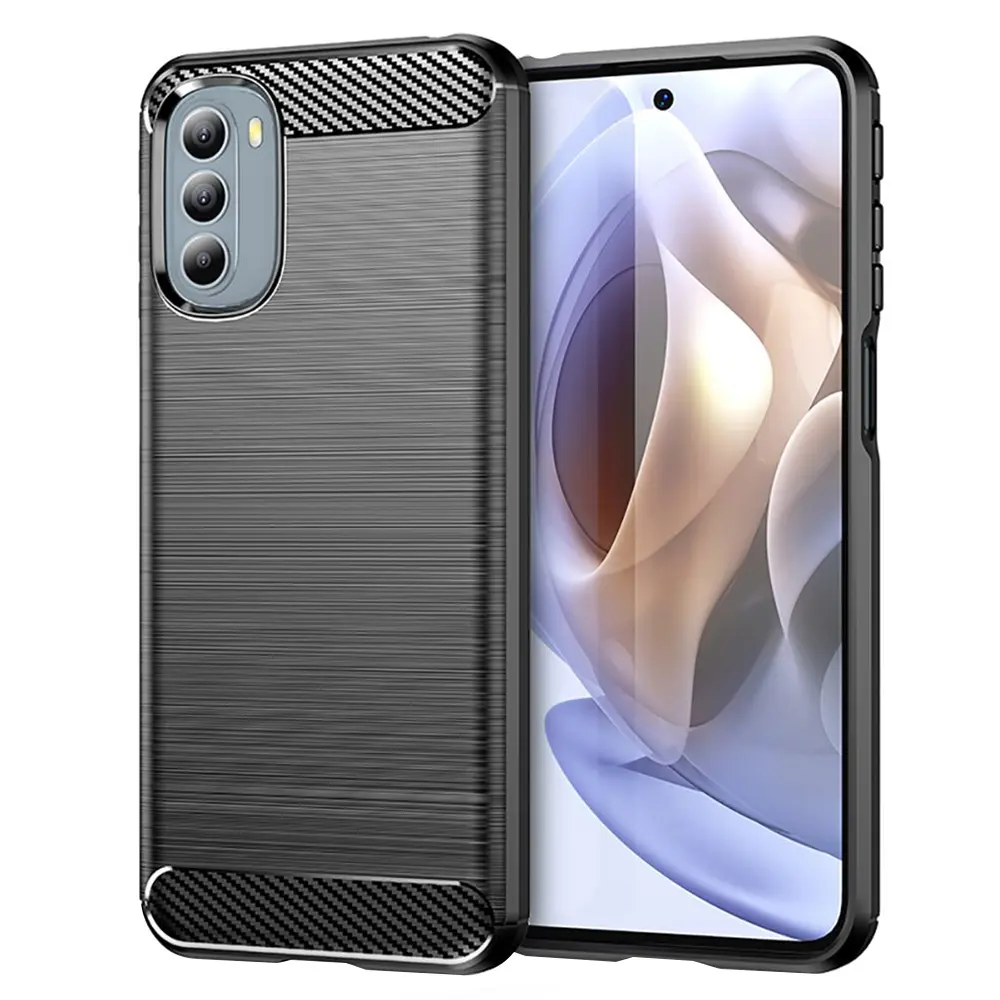 Techsuit Karbon Silikon Moto G31 4G Moto G41 4G Black