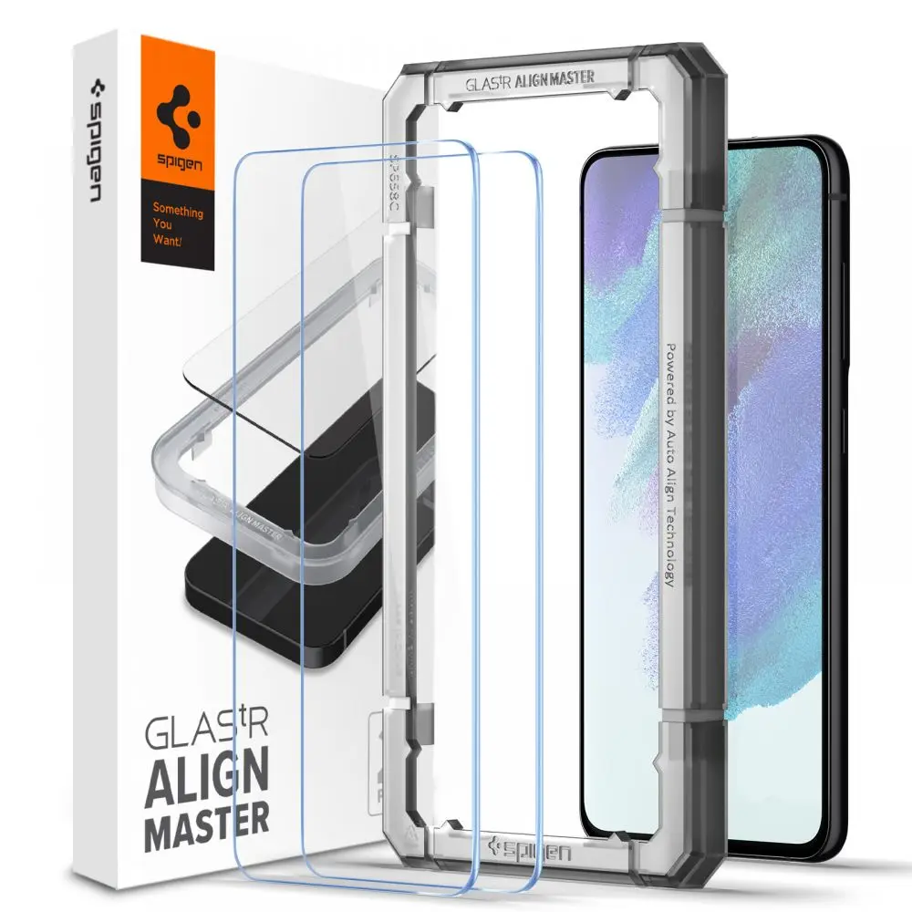 Spigen Glas.tR Align Master 2 kusy Samsung Galaxy S21 FE Čiré