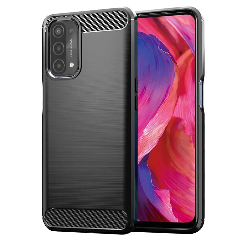 Techsuit Karbon Silikon Černý Oppo A54 5G A74 5G OnePlus Nord N200 5G
