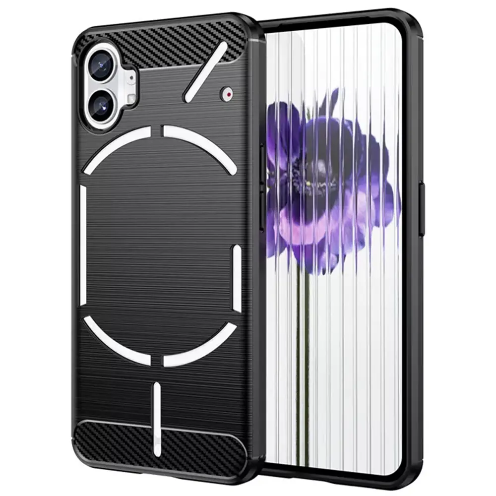 Techsuit Karbon Silikon Nothing Phone (1) Černý