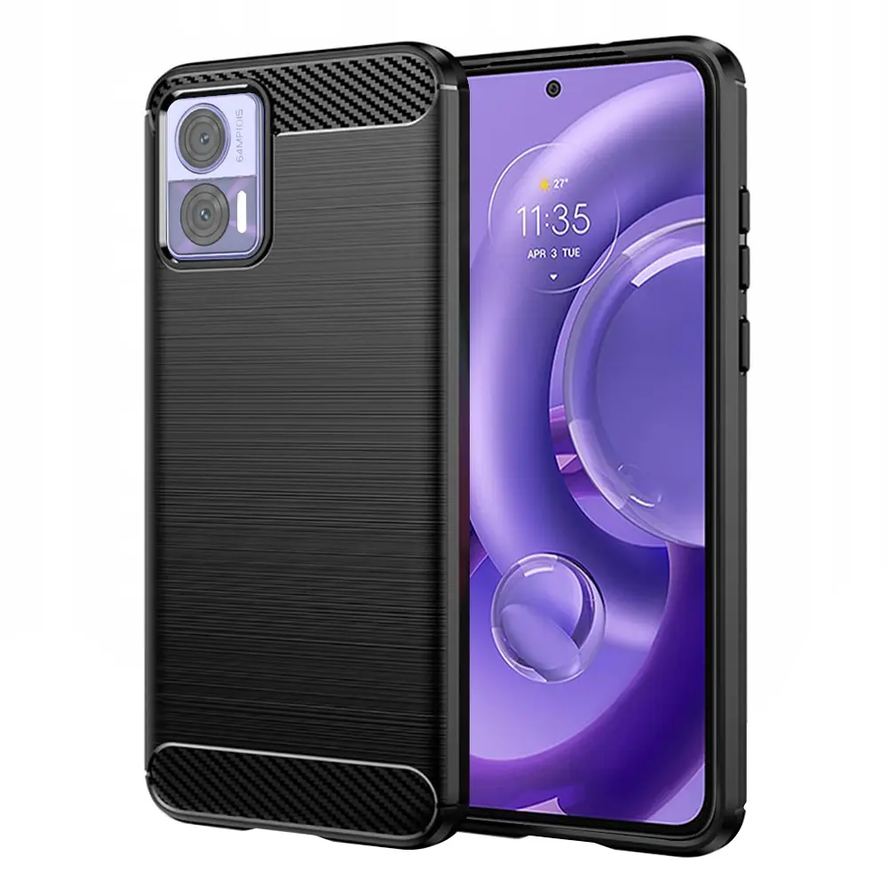 Techsuit Karbon Silikon Motorola Edge 30 Neo Černý