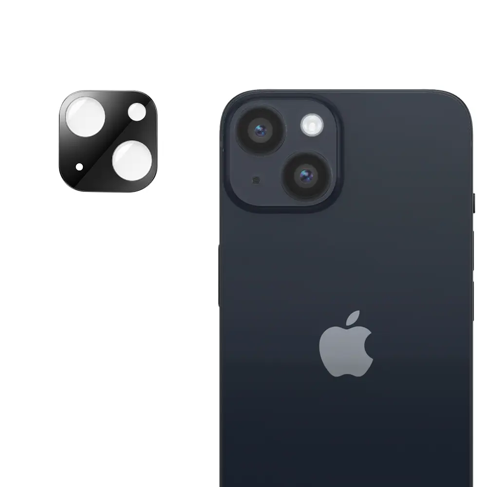 Techsuit Kompletní sklo kamery iPhone 14 14 Plus Black