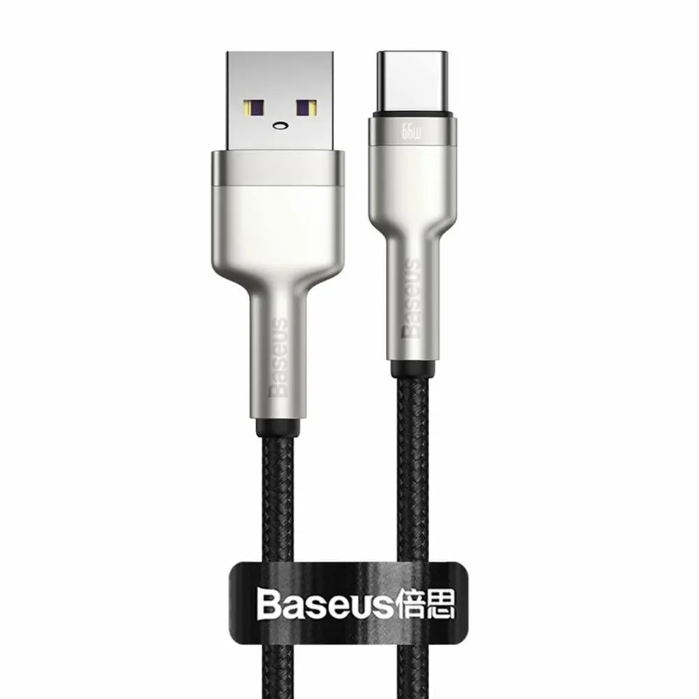 Baseus Cafule Series Metal USB-C Rychlonabíjecí 66W 1m Černý