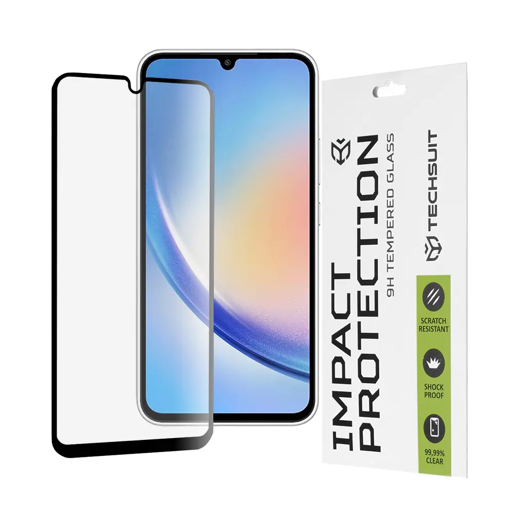 Techsuit 111D Celoplošné celolepené sklo Samsung Galaxy A34 5G Černé