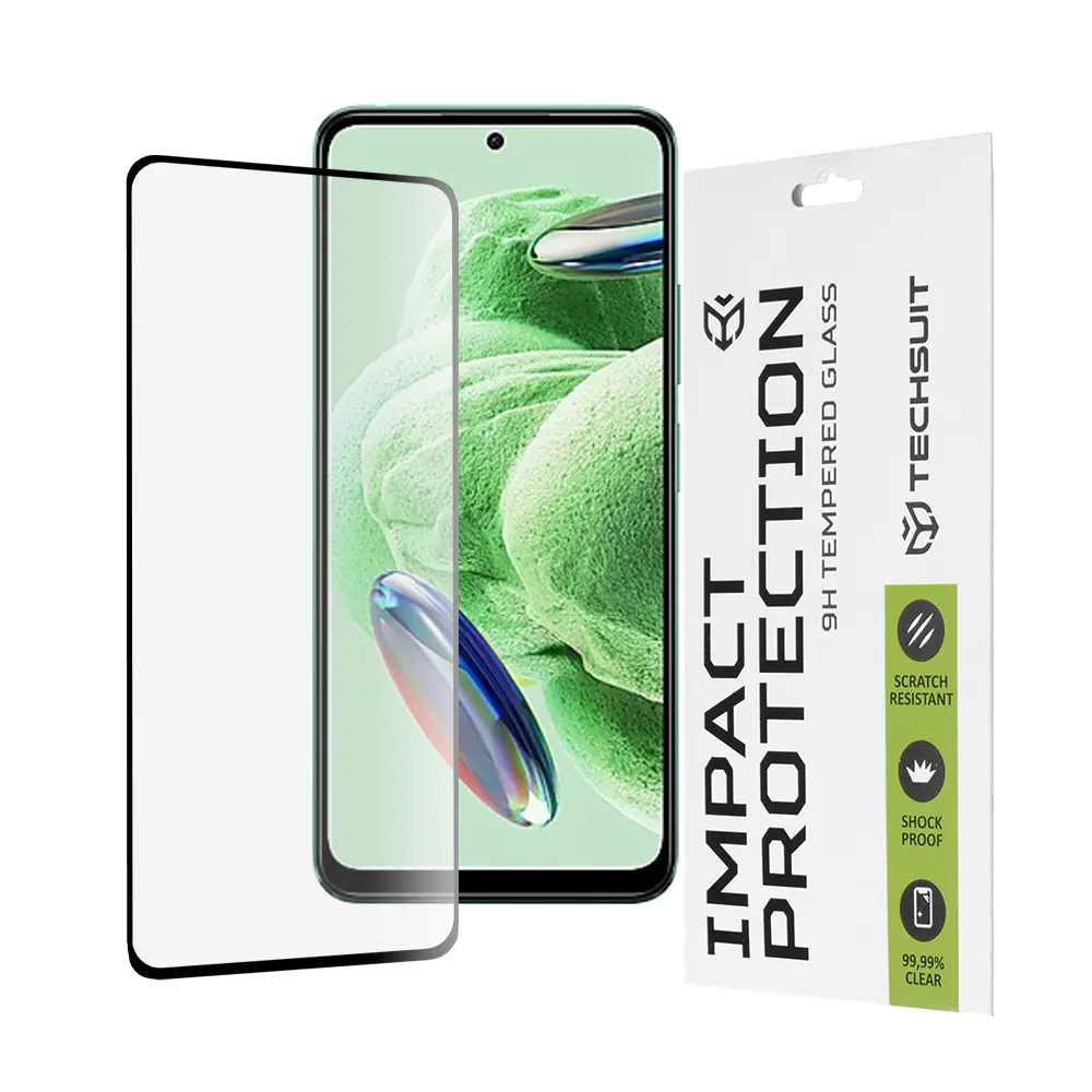 Techsuit 111D Celoplošné sklo Xiaomi Redmi Note 12 5G 4G Poco X5 Black