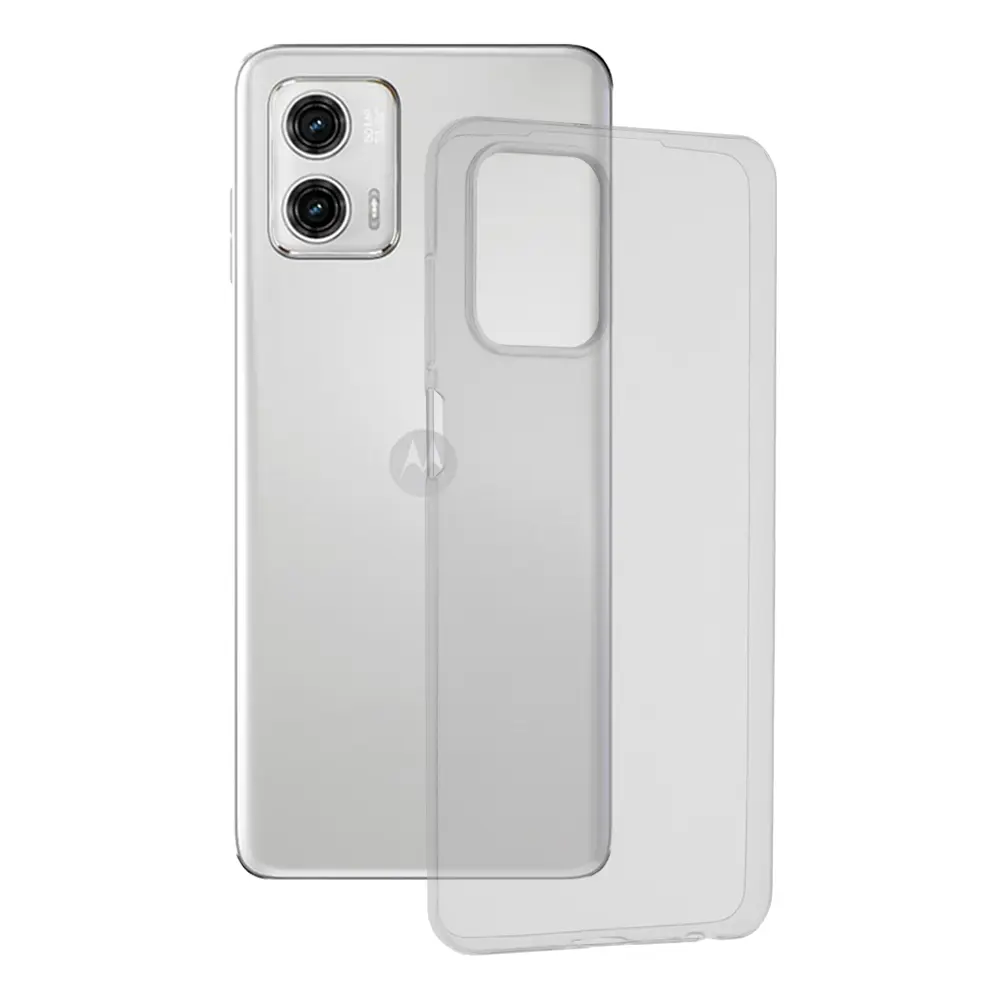 Techsuit Čirý silikon Motorola Moto G73 Průhledný