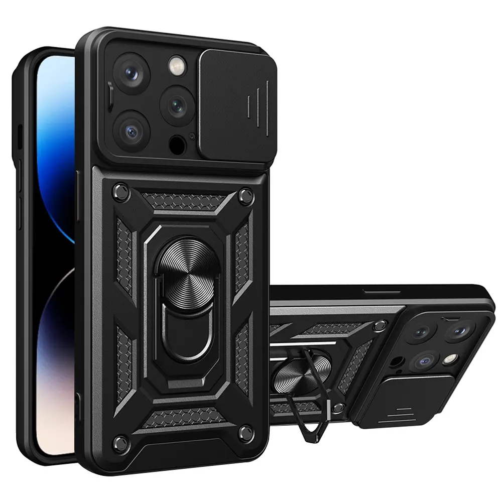 Techsuit CamShield řada iPhone 14 Pro černá
