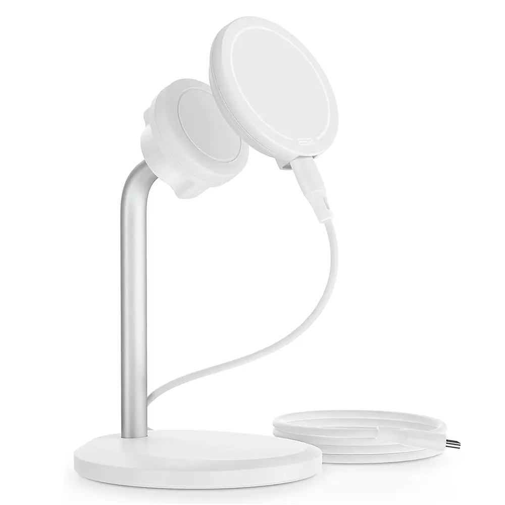 ESR Bezdrátová nabíječka HaloLock Shift Stojan MagSafe Bílá