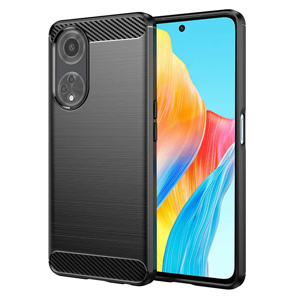 Techsuit Karbon silikon Oppo A98 5G Černá