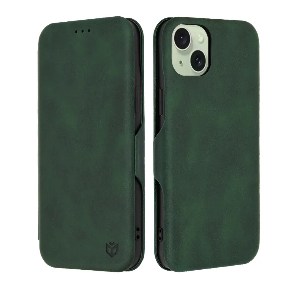 Techsuit Bezpečná Peněženka Plus iPhone 15 Plus Zelená