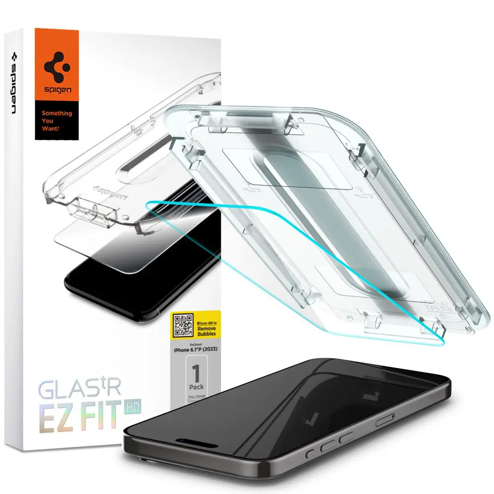 Spigen Glas.tR EZ-FIT iPhone 15 Pro Čiré