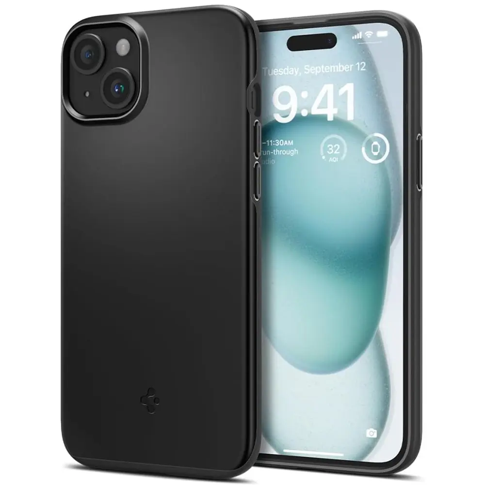 Spigen Thin Fit iPhone 15 Černá