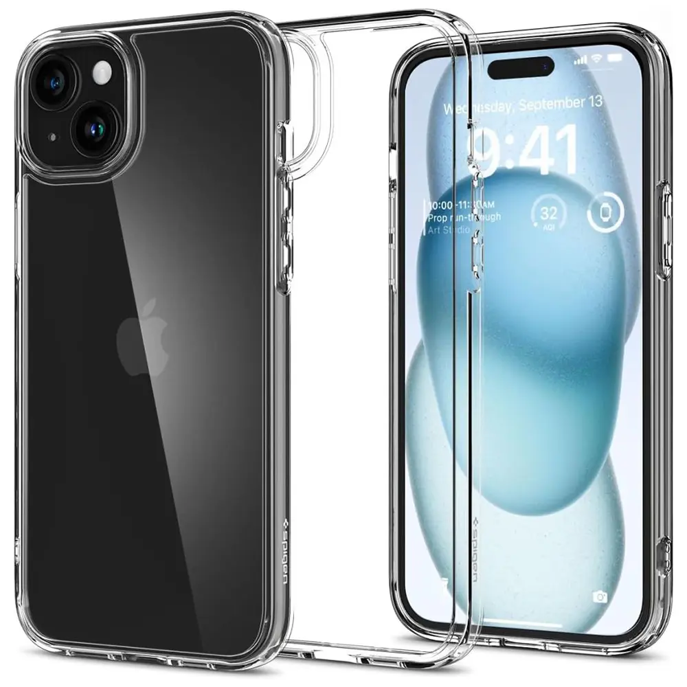 Spigen Ultra Hybrid iPhone 15 Průhledný
