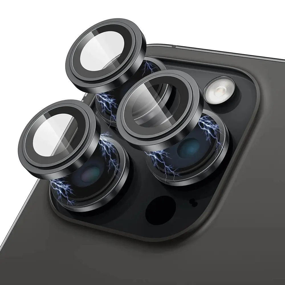 Lito S+ Ochranné sklo fotoaparátu iPhone 15 Pro Max Black Titanium