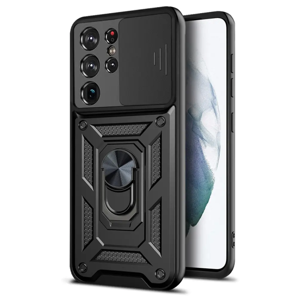 Techsuit CamShield řada Samsung Galaxy S21 Ultra 5G černá