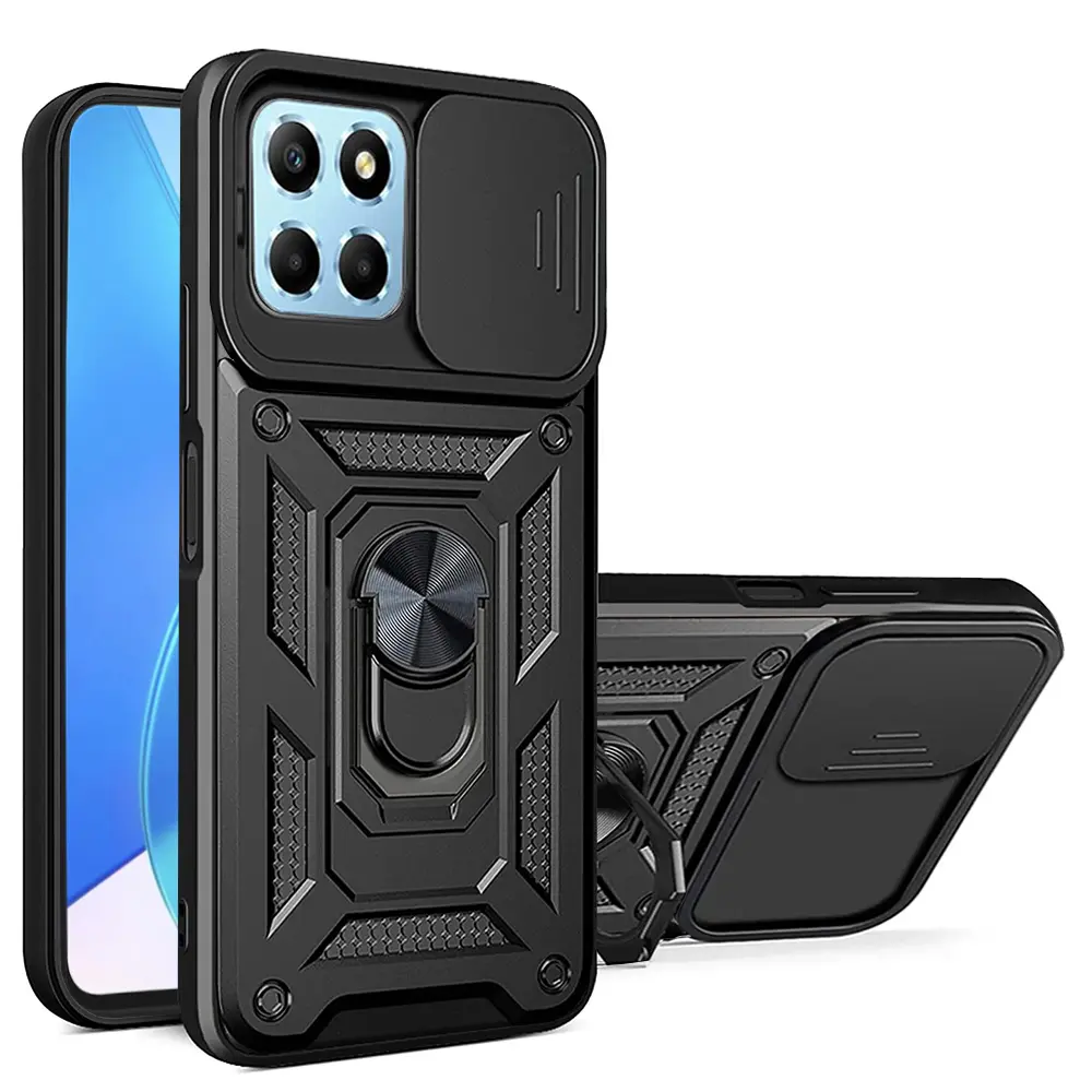 Techsuit CamShield Série Honor X6 X8 5G 70 Lite Černá