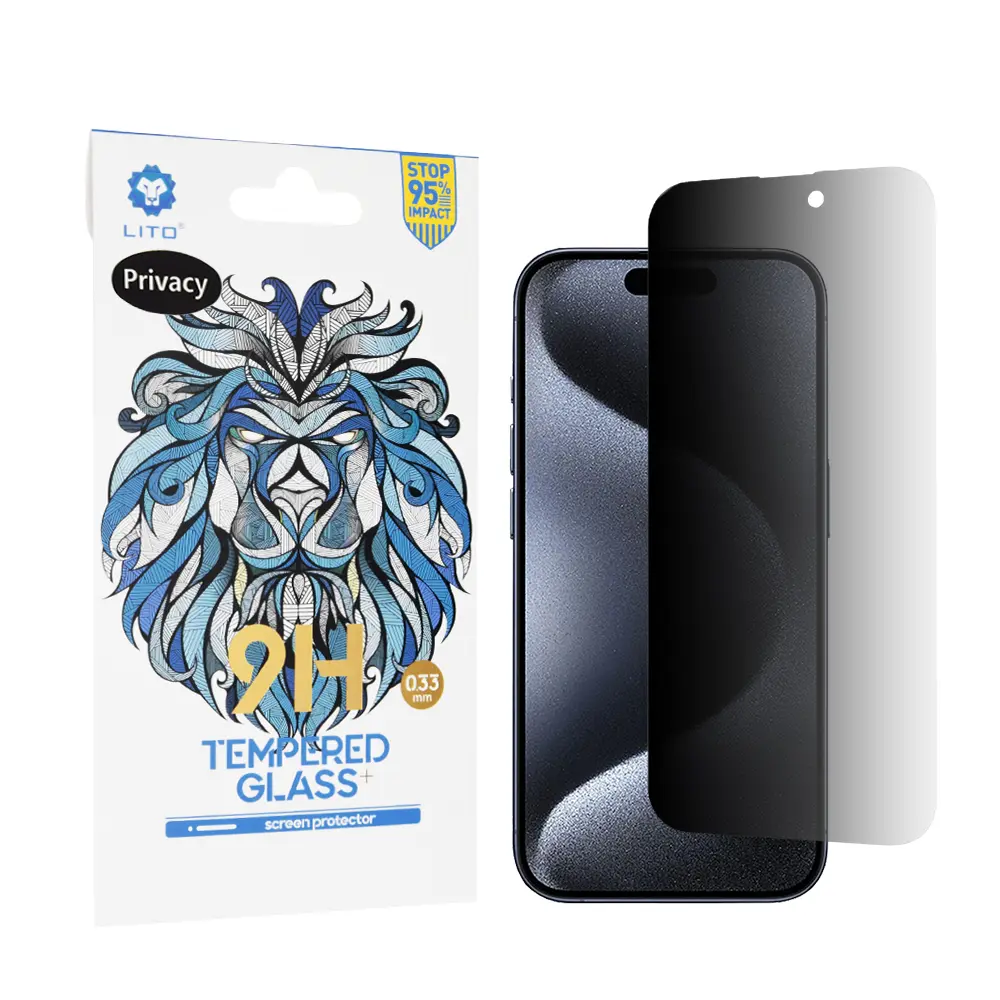 Lito 2.5D Klasické sklo iPhone 15 Pro Privátní