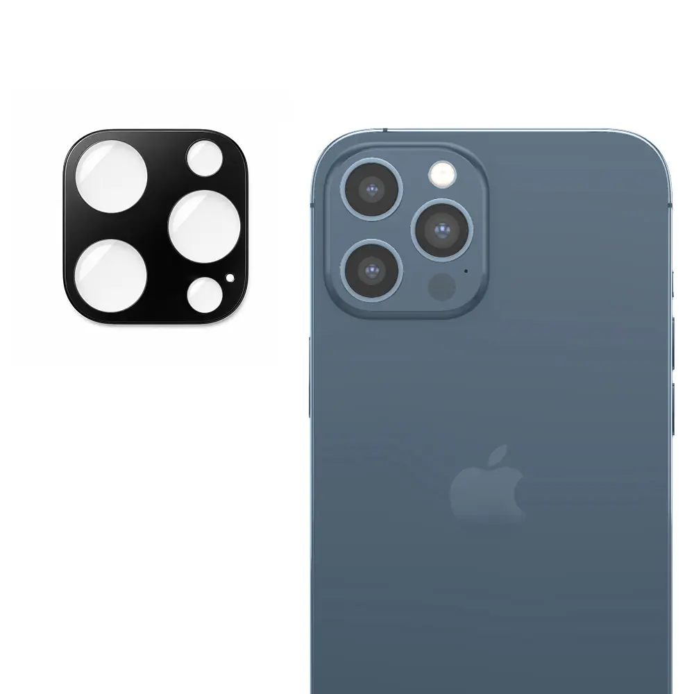 Techsuit Celoskelná ochrana fotoaparátu iPhone 12 Pro Max Black