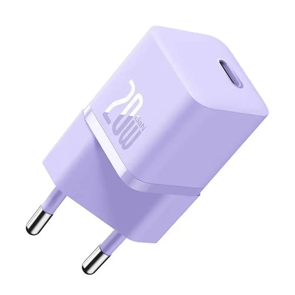 Baseus CCGN050105 GaN Type-C 20W Fialová