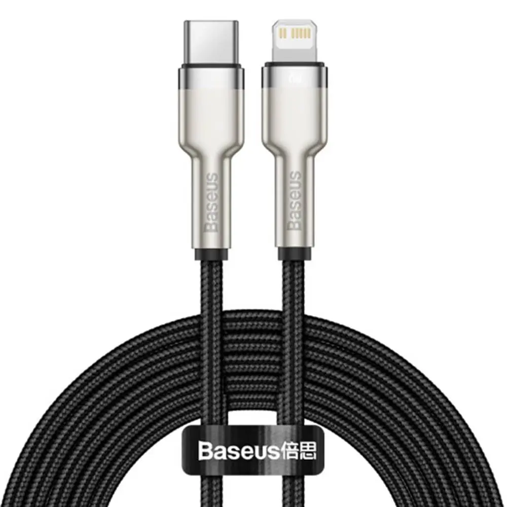 Datový kabel Baseus Cafule Metal Series USB-C - Lightning 20W 1m Black